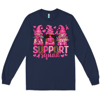 Navy Support Squad with Gnomes Long Sleeve Tee - texasbilliewilder