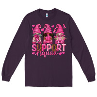 Plum Support Squad with Gnomes Long Sleeve Tee - texasbilliewilder