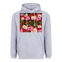 Heather Grey love letters tumbler Heavyweight Hoodie - AdoDesignShop