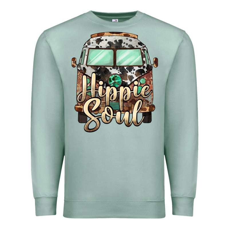 Hippie Soul Caravan Premium Sweatshirt by BarkalooDesign | Teevron