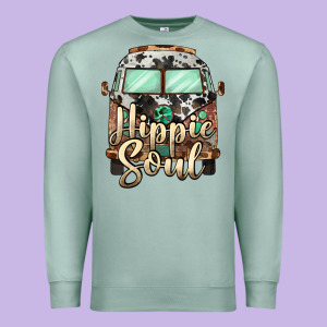 Hippie Soul Caravan Premium Sweatshirt Designed By Barkaloodesign