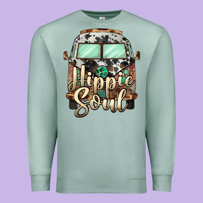 Hippie Soul Caravan Premium Sweatshirt Designed By Barkaloodesign