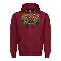 Burgundy valentines day mama's boy olivia Zipper Hoodie - OliviaCreatesArt