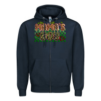 Navy valentines day mama's boy olivia Zipper Hoodie - OliviaCreatesArt