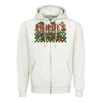 Oatmeal Heather valentines day mama's boy olivia Zipper Hoodie - OliviaCreatesArt