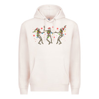 Dancing Skeleton Christmas Premium Hoodie | Teevron