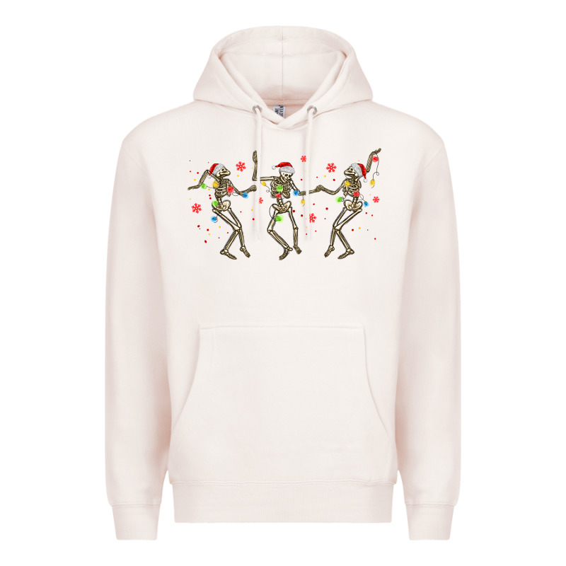 Dancing Skeleton Christmas Premium Hoodie by MaliasSmallBusiness | Teevron