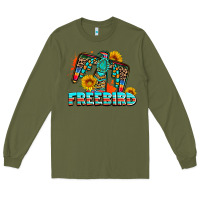 Army Green freebird thunderbird Long Sleeve Tee - AdoDesignShop
