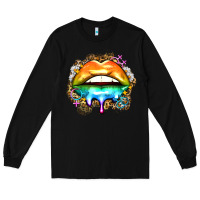 Black rainbow lips Long Sleeve Tee - Zillion Design Studio