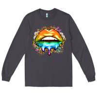 Smoke rainbow lips Long Sleeve Tee - Zillion Design Studio