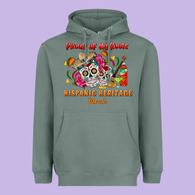 Proud Of My Roots Heavyweight Hoodie Designed By Bundleandbundleshop