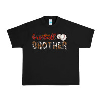 Black baseball brother with leopard Urban Heavy Tee - texasbilliewilder