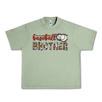 Oil Green baseball brother with leopard Urban Heavy Tee - texasbilliewilder