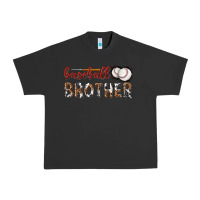 Pigment Black baseball brother with leopard Urban Heavy Tee - texasbilliewilder