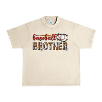 Sandshell baseball brother with leopard Urban Heavy Tee - texasbilliewilder