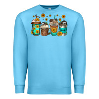 Ocean Blue sloth coffee cups Premium Sweatshirt - Jasminsmagicworld
