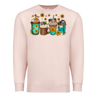 Pale Pink sloth coffee cups Premium Sweatshirt - Jasminsmagicworld