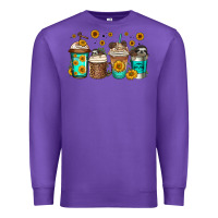 Purple sloth coffee cups Premium Sweatshirt - Jasminsmagicworld