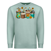 Seafoam sloth coffee cups Premium Sweatshirt - Jasminsmagicworld
