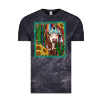 Cloud Black Western Christmas Cow Vintage Tee - RanaPortraitStore