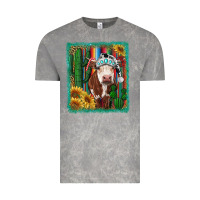 Cloud Rock Western Christmas Cow Vintage Tee - RanaPortraitStore