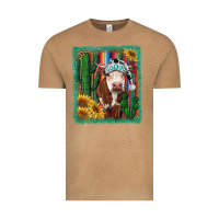 Vintage Camel Western Christmas Cow Vintage Tee - RanaPortraitStore