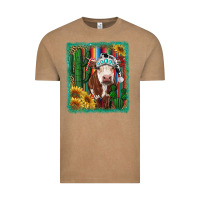 Vintage Coffee Western Christmas Cow Vintage Tee - RanaPortraitStore