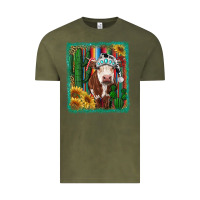 Western Christmas Cow Vintage Tee | Teevron