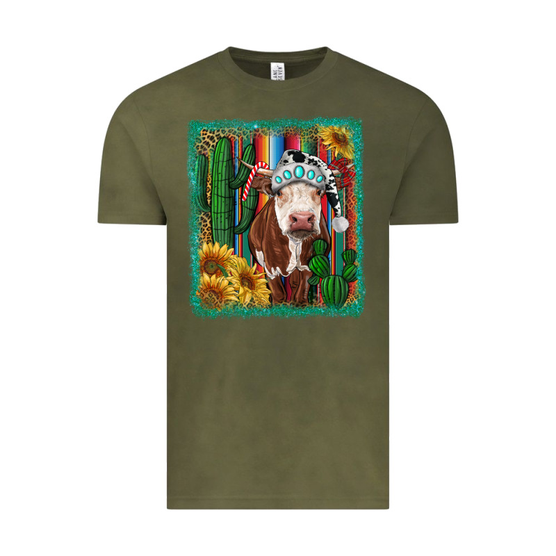Western Christmas Cow Vintage Tee by RanaPortraitStore | Teevron