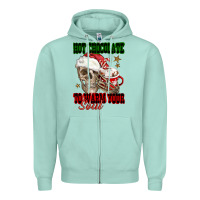Seafoam hot chocolate to warm your soul Zipper Hoodie - FaDigitalArtStudio