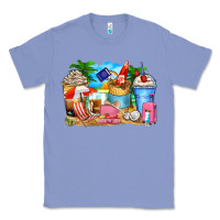 Colony Blue travel coffee cups Classic Tee - Zillion Design Studio
