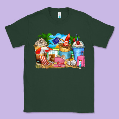 Travel Coffee Cups Classic Tee Designed By Zillion Design Studio