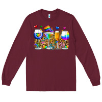 Burgundy pride wine cups Long Sleeve Tee - Zillion Design Studio