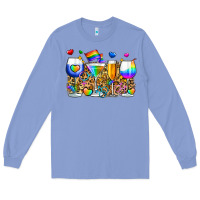 Colony Blue pride wine cups Long Sleeve Tee - Zillion Design Studio