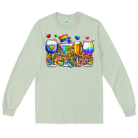 Matcha pride wine cups Long Sleeve Tee - Zillion Design Studio
