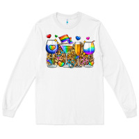 White pride wine cups Long Sleeve Tee - Zillion Design Studio