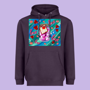 Sugar With Love Heavyweight Hoodie Designed By Adodesignshop