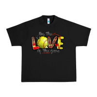 Black for the love of the game softball Urban Heavy Tee - Zillion Design Studio