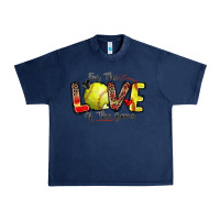 Navy for the love of the game softball Urban Heavy Tee - Zillion Design Studio