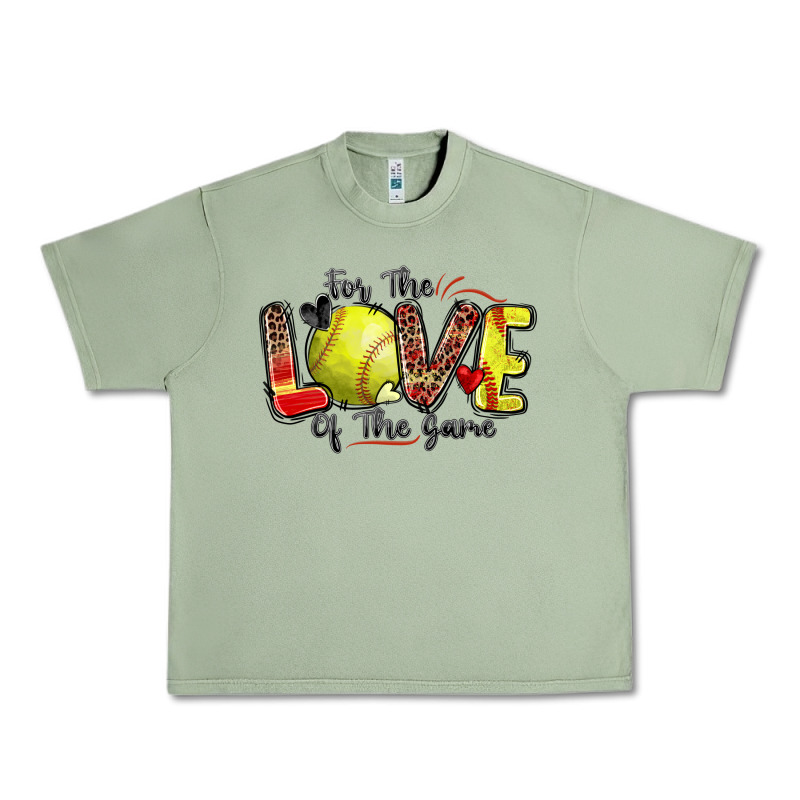 For The Love Of The Game Softball Urban Heavy Tee by Zillion Design Studio | Teevron