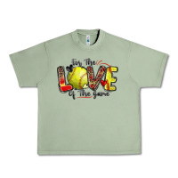 Oil Green for the love of the game softball Urban Heavy Tee - Zillion Design Studio