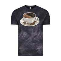 Cloud Black coffee  americano Vintage Tee - BarkalooDesign