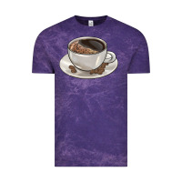 Cloud Purple coffee  americano Vintage Tee - BarkalooDesign