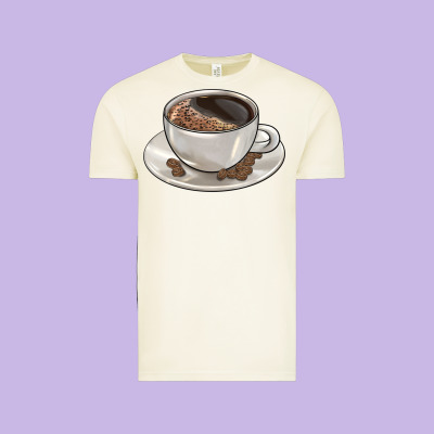 Coffee  Americano Vintage Tee Designed By Barkaloodesign