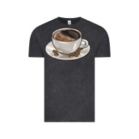Vintage Black coffee  americano Vintage Tee - BarkalooDesign