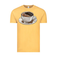 Vintage Mustard coffee  americano Vintage Tee - BarkalooDesign