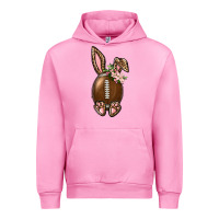Fuchsia Pink American Football Easter Bunny Urban Hoodie - BundleAndBundleShop