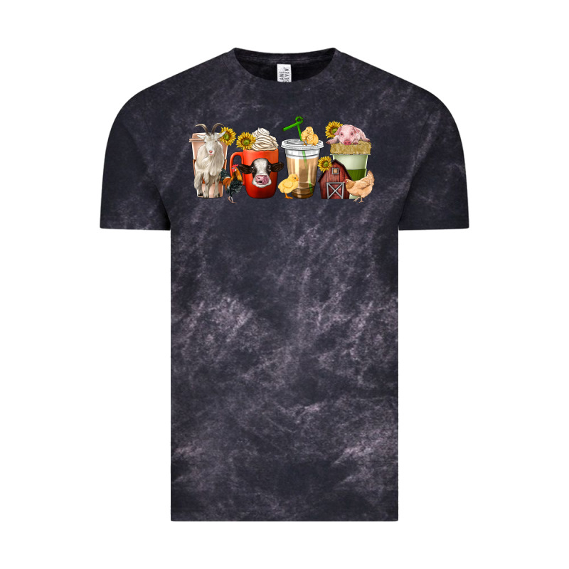 Farm Animals Coffee Cups Vintage Tee by texasbilliewilder | Teevron