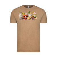 Vintage Coffee farm animals coffee cups Vintage Tee - texasbilliewilder
