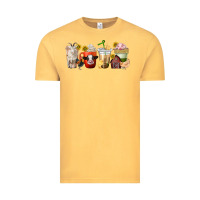 Vintage Mustard farm animals coffee cups Vintage Tee - texasbilliewilder